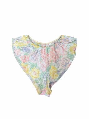 Vintage Erika Taylor Floral Sleep Shorts Lingerie Pastel Lounge Y2K Cottagecore